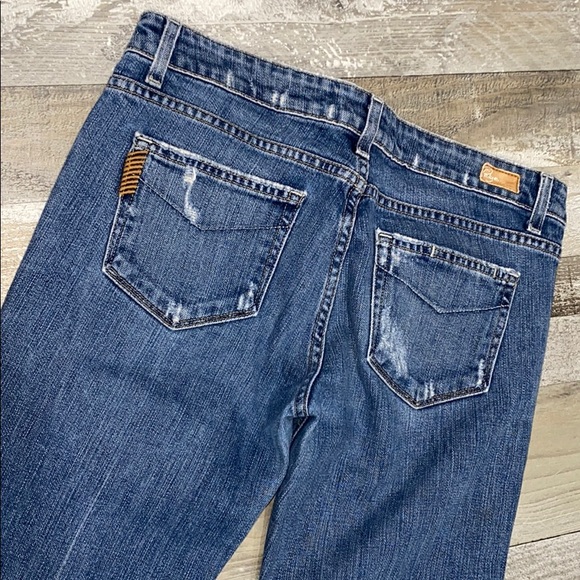 Women's Paige Laurel Canyon Distressed Jeans Sz 29 - Picture 8 of 10